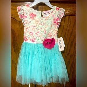 Little Lass 3T Toddler Girls Dress-  Floral